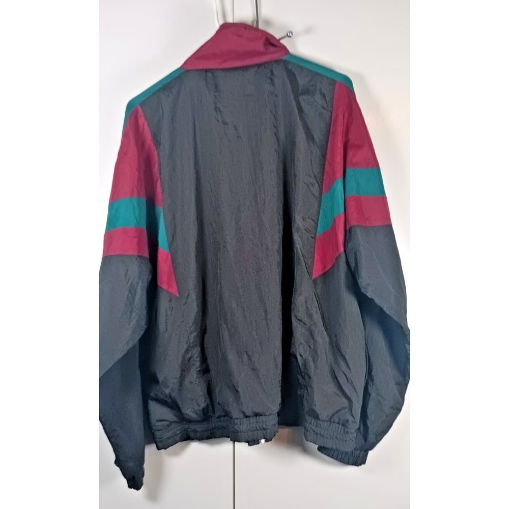 Vintage Y2K 90s Retro JCPenny USA Olympics Jacket Men M Black Windbreaker Track - Picture 2 of 10